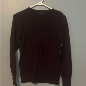 GAP Women's Dark Purple Crewneck Sweater